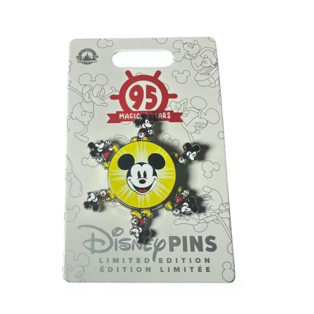 2023 Disney Parks Mickey Mouse 95th Anniversary 95 Magical Years Spinner Pin