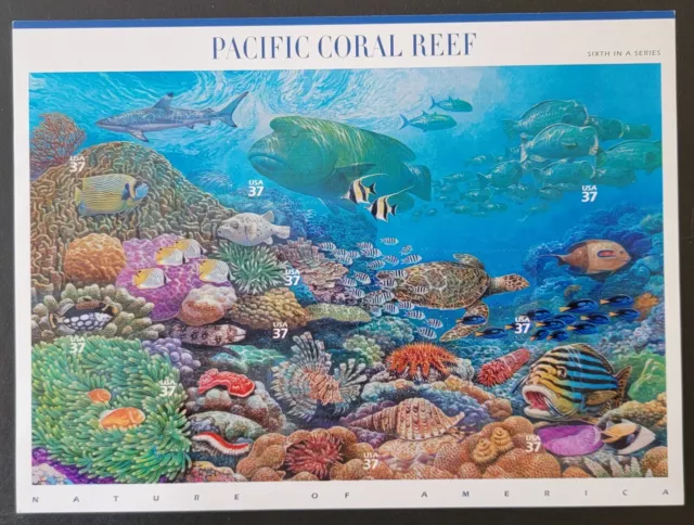 2000 US Scott # 3831 - Nature of America - Pacific Coral Reef - Sheet of 10 MNH