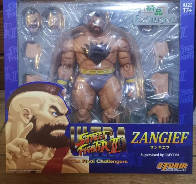 Storm Toys Street Fighter II Zangief Grey 1/12 Scale 7″ Male Figures Toys Stock