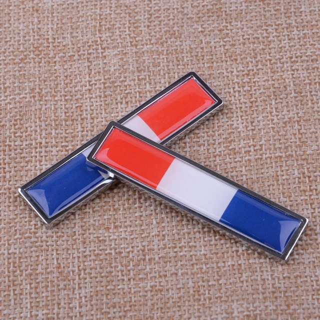 France Flag Badge Stickers – Self-Adhesive Decals For Cars, Vans, Trucks, Laptops