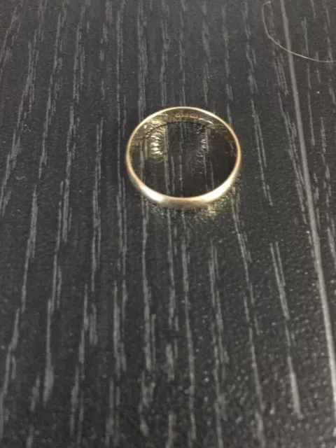 9ct Gold Wedding Band Ring UK Hallmarks Size J