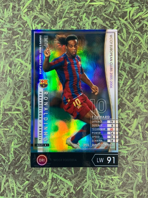 PANINI FOOTISTA VER. Ronaldinho Soccer card WCCF 2005-06 EMVP