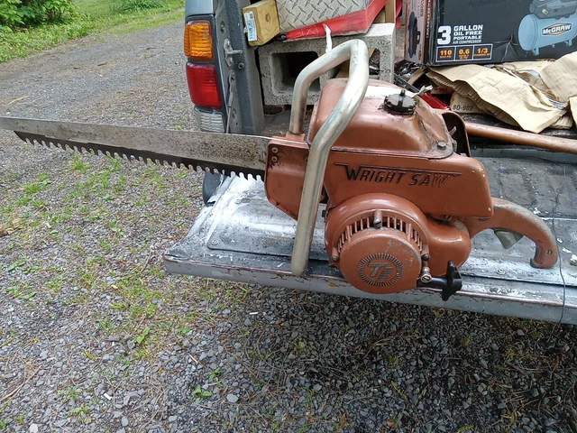 Vintage Wright Reciprocating Saw Chainsaw Model VERY NICE Vintage Wright Reciprocating Saw Chainsaw Model VERY NICE