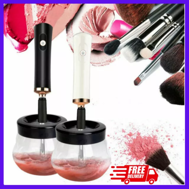 Electric Make up Brush Cleaner Dryer Set Machine Cosmetic Auto Clean Quick Dry