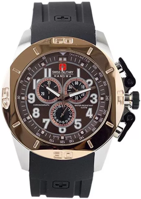 MONTRE Homme Swiss Military Hanowa MADE SUISSE. Chrono avec date. 598,00 € Neuve