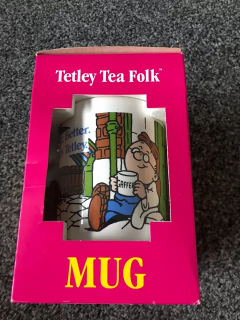 Tetley Tea Folk Gaffer Mug 1996 Original Box Staffordshire Tableware Drinks Cup