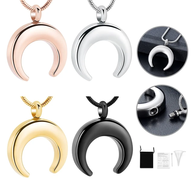 Einäscherungsschmuck Für Asche Mond Urne Halskette Urne Memorial Lockets Schmuck