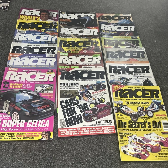 Rc Racer Magazine RACER RC CAR Magazines Vintage Tamiya Schumacher 17 Magazines £25.00 ...