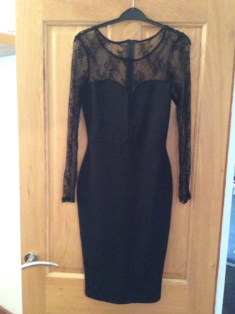 kim kardashian black lace dress Black Kim Kardashian (Kim K) V Neck Lace Fit Dress Flare Prom Celebrit –  Hoprom main image 1