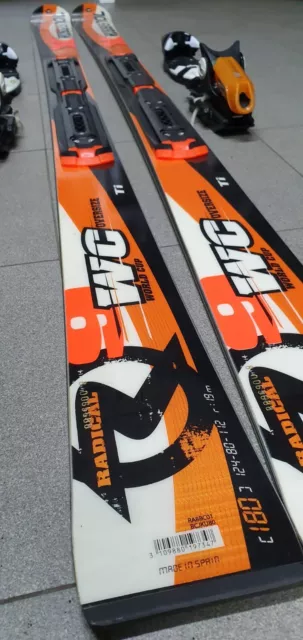 Rossignol Radical 9X Worldcup Ti Oversize slalom ski, 180 cm, with bindings, NEW