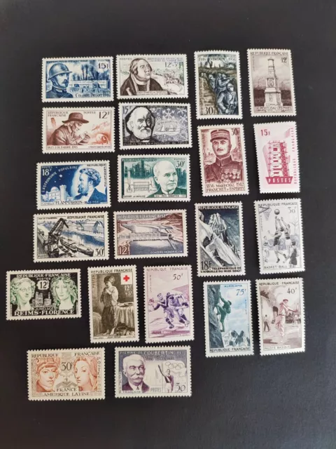 ***Timbres De France***    Joli Lot De L Annee 1956**  Neuf Sans Charniere