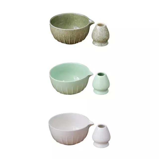 Matcha Bowl and Whisk Holder Gift Ceremonial Tea Ceremony for Matcha Powder