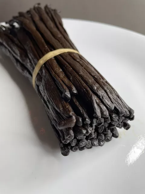 50 Organic Madagascar Vanilla Beans Grade A For Cakes & Extract