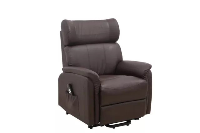 Henley Dual Motor Electric Riser Recliner Bond Leather Mobility Lift Chair