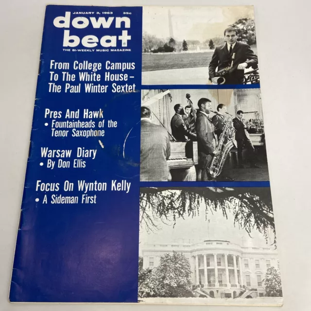 Down Beat January 3, 1963 Don Ellis, Wynton Kelly, Herb Geller