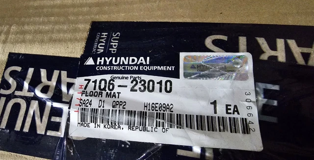 Hyundai Replacement Floor Mat - Oem P/N 71Q6-23010