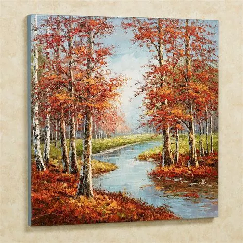 Natures Retreat Canvas Wall Art Vermillion