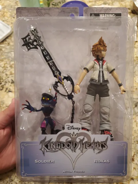 Disney Kingdom Hearts Soldier & Roxas Action Figure set Diamond Select Toys New