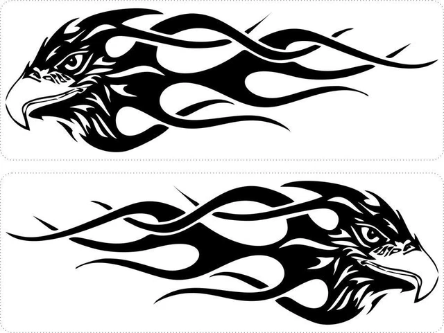 Sticker Auto Vichingo 2x Sticker Car Decal Biker Banner Tuning Viking Raven Helmet Sticker Auto Raven Odin