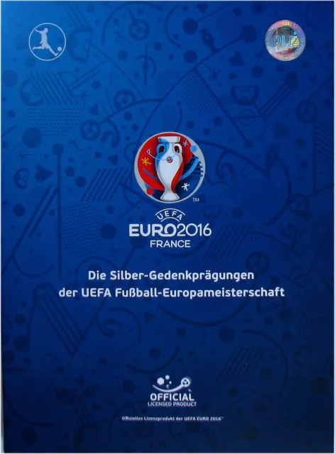 MDM Album UEFA EURO 2016 Fussball EM Frankreich France+ 10 EURO + 2 EURO + Flyer