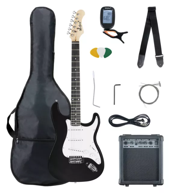 B-WARE E-Gitarre Komplett Set Verstärker Stimmgerät Tuner Gigbag Tasche Band