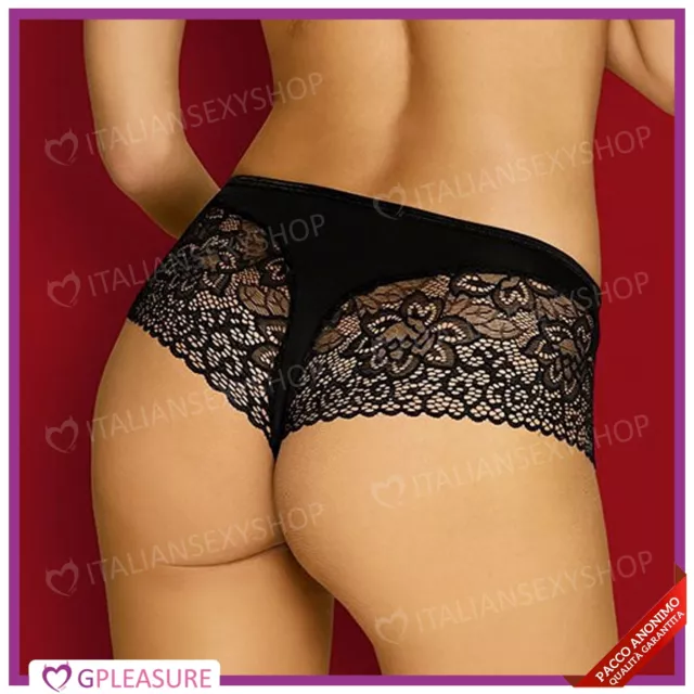 Culotte sexy Obsessive con ricami in pizzo -Tanga ricamato Lingerie intimo donna