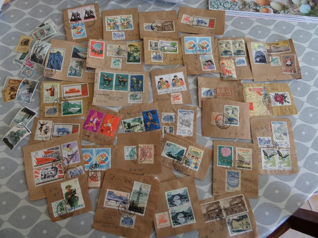 lot Timbres Chine Oblitérés annees 60 Stamps China
