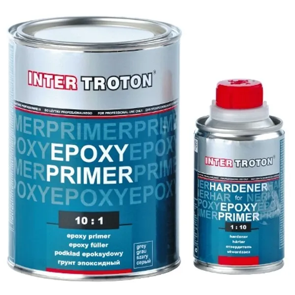 2x Epoxy apprêt 10:1 Inter Troton 2K époxyde couche primaire 1,1kg+1x 2