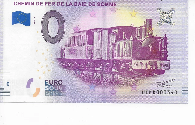 Billet 0 Euro 2018-2 Chemin De Fer De La Baie De Somme