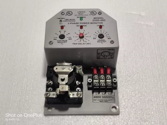Time Mark Corporation 2500-480 3 Phase Power Monitor