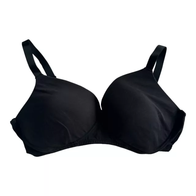 M&S WOMEN'S T-SHIRT Bra Black Size 38B Non-Wired Moulded £8.99 - PicClick UK