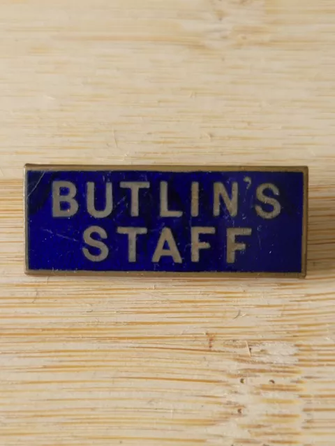 Vintage 1946-1954 BUTLINS STAFF Enamel Pin Badge