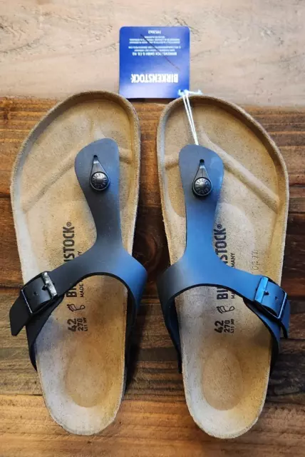 Birkenstock Gizeh NEW Regular Fit Birko-Flor Thong Flip Flop - Black Sz 11