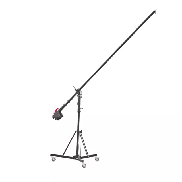 walimex pro Galgen-Rollstativ Boom Stand mit Gegengewicht, Vollgummirollen