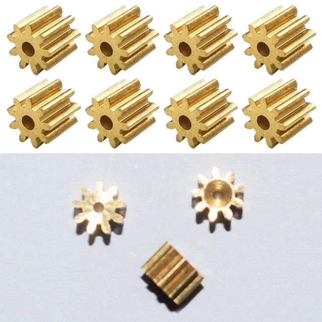 Parti Accessori Giocattolo Ottone Pignone Ingranaggio Aereo Motore Ingranaggi 9 Denti Ingranaggi