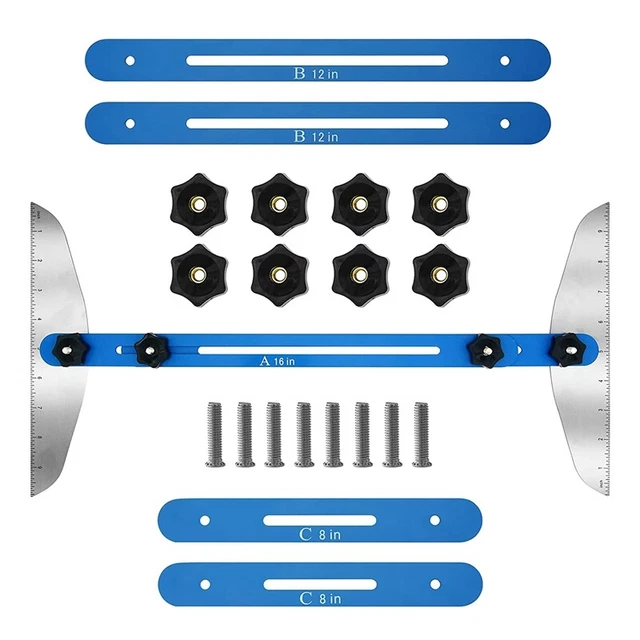 Stair Tread Template Tool, Stainless Steel Stair Measurement and Scribing T P4T2