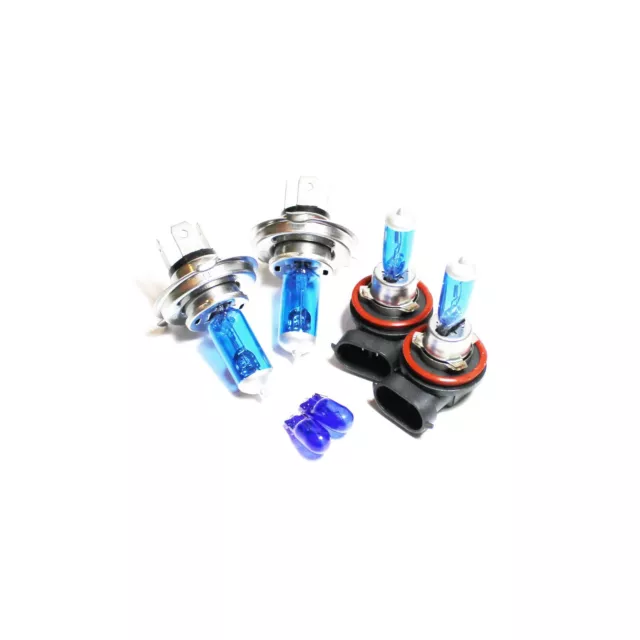 55w ICE Blue Xenon HID High/Low/Fog/Side Light Headlight Bulbs Set