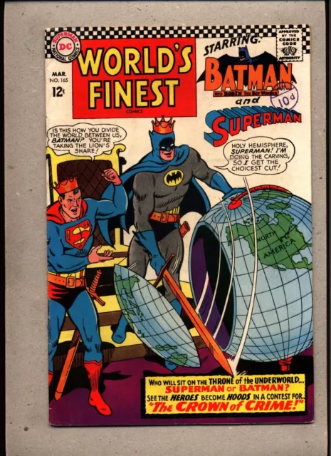 World's Finest #165_March 1967_Fine/Very Fine_Batman & Superman_Silver Age Dc!
