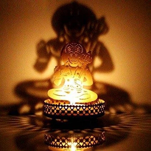 INDIAN TRADITIONAL HANUMAN Ji Shadow Tea Light Candle Holder For Home