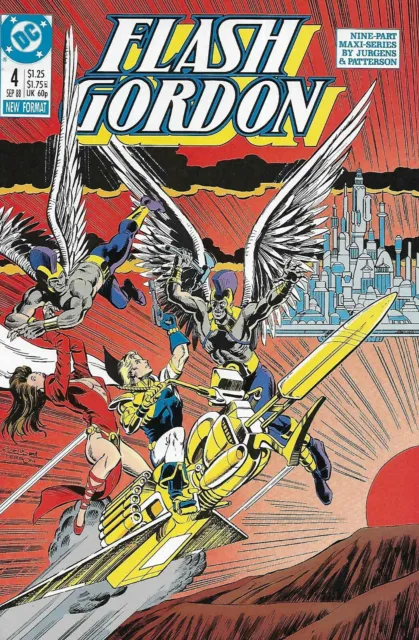 Flash Gordon Comic 4 Copper Age First Print 1988 DC Jurgens Patterson Workman .