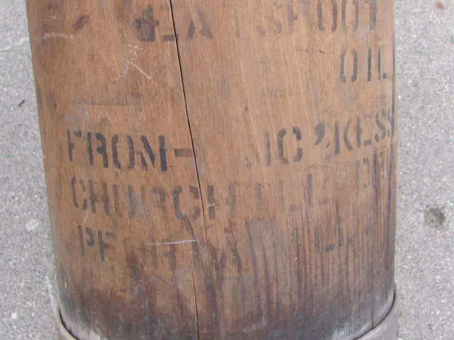 ANTIQUE WOOD COVER METAL JAR McKESSON TO CHURCHILL DRUG CO PEORIA IL NO SHIPPING