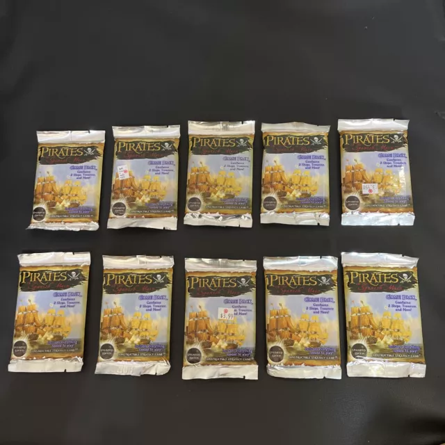 PIRATES of the SPANISH MAIN Ten (10) Packs Sealed - Constructible Strategy Game