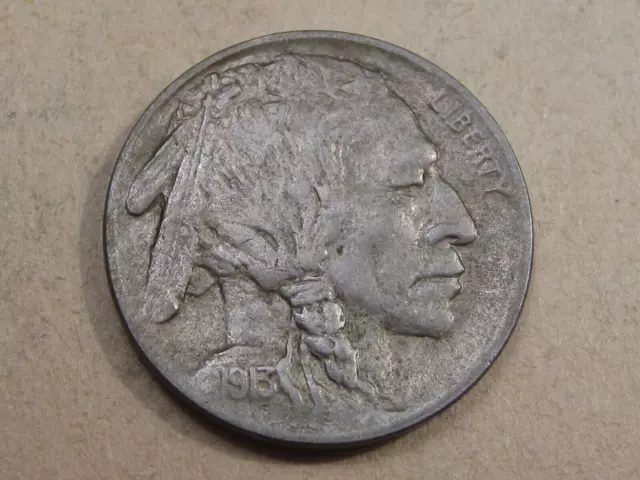 XF+ 1913 T-1 Buffalo Nickel w/ STRONG Full Horn. #15