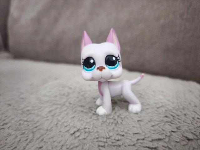 Figurine Littlest Pet Shop Hasbro – Chien Dogue Argentin 2583 – Occasion