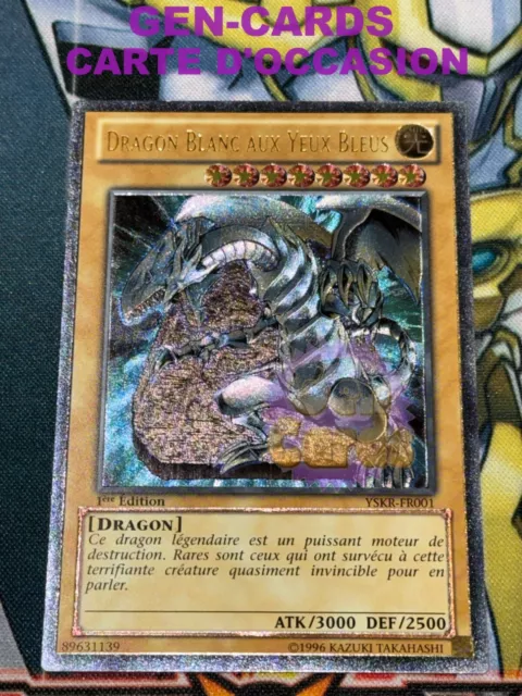 OCCASION Carte Yu Gi Oh DRAGON BLANC AUX YEUX BLEUS YSKR-FR001 1ère éd. ULTIMATE