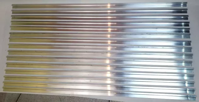 15x profilo prim'ordine a strisce alluminio metallo alluminio profilo alluminio binario