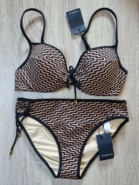Bikini Marie Jo Claudia - Haut 85C FR / 70C EU / 32C UK-US - Bas Taille 38 - Marine - Neuf Avec étiquettes