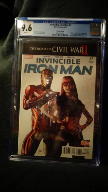 Invincible Iron Man #7 CGC 9.6 2016 2nd Print 1st Riri Williams Ironheart