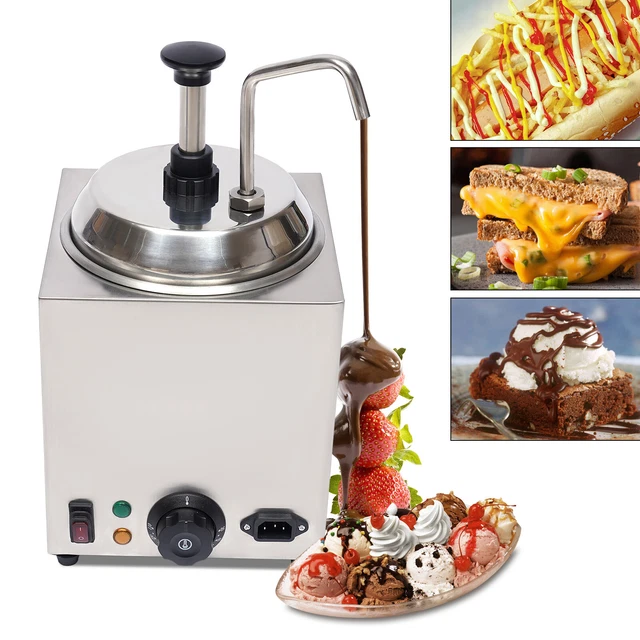 Hot Melted Butter Dispenser Pump,Nacho Cheese Warmer Buttery Topping  Pump 2.6QT