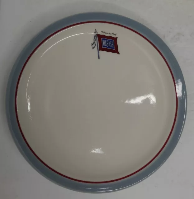 Wabash Railroad 7.25" Syracuse China 93-A Antique Vintage Made in the USA